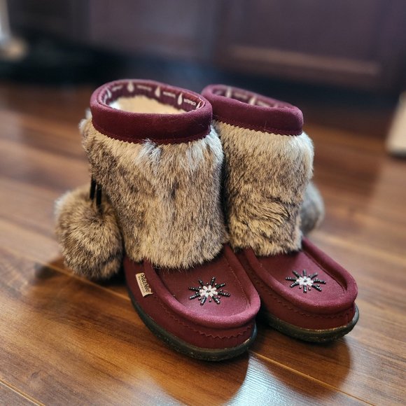 Softmoc Minimuk Size 7 With Fur - Picture 1 of 3